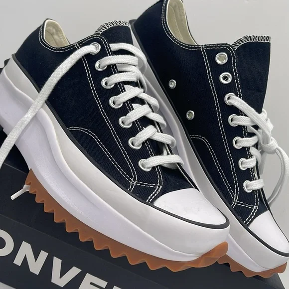 Converse Men’s RUN STAR HIKE OX BLACK/WHITE/GUM 168816C
Platforms Sneakers - Picture 6 of 16